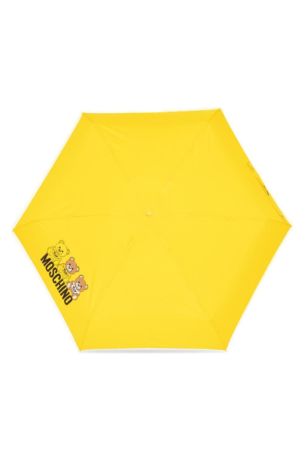 Moschino 테디 베어 프린트 컴팩트 우산