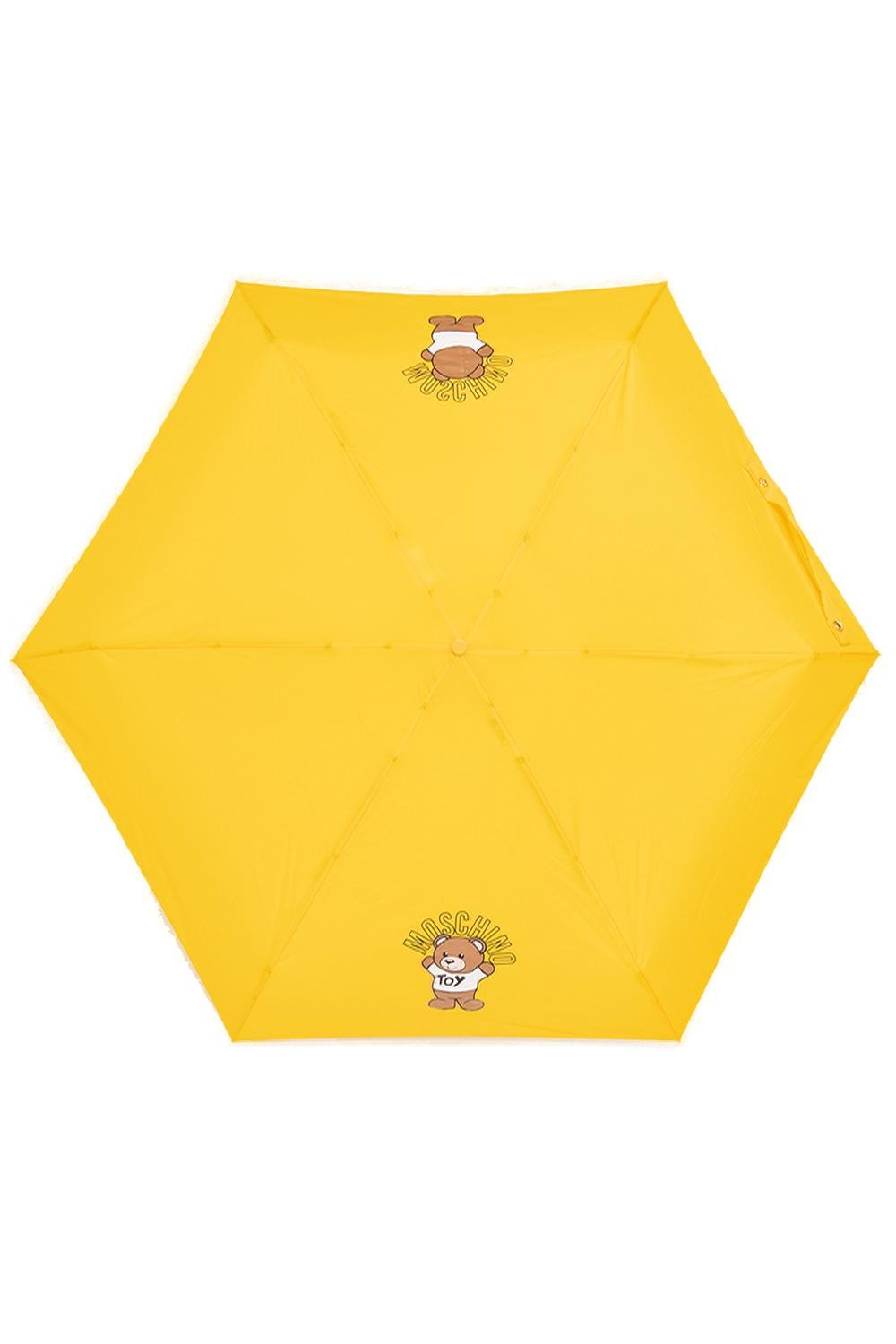 Moschino 테디 베어 프린트 컴팩트 우산