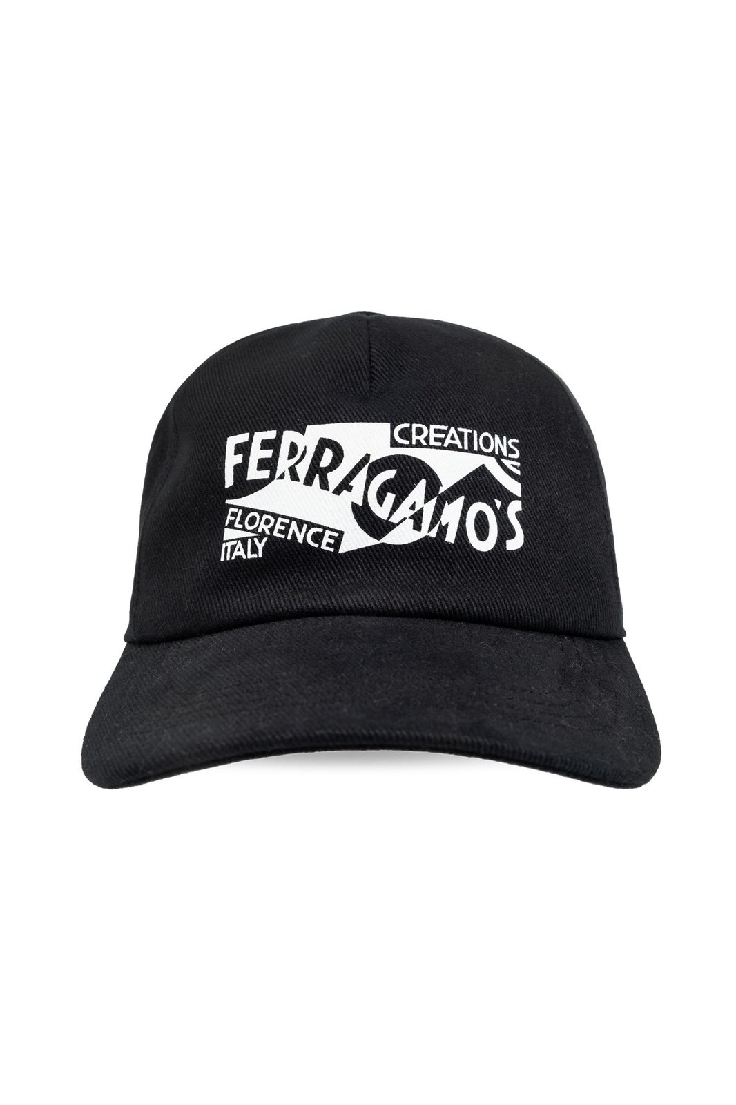 Salvatore Ferragamo 로고 프린트 야구 모자
